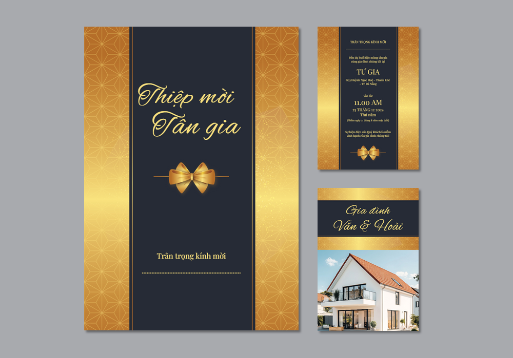 Mẫu thiệp tân gia Sang Trọng, Có Hình, Thanh Lịch, Hiện Đại 286 | Thiệp mời online | InvitePro by Biihappy